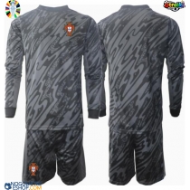 Otroški Nogometni dresi Portugalska Vratar Gostujoči EP 2024 Dolgi Rokav (+ Kratke hlače)